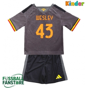 AS Roma Wesley Franca #43 Replik 3rd trikot Kinder 2026-27 Kurzarm (+ Kurze Hosen)